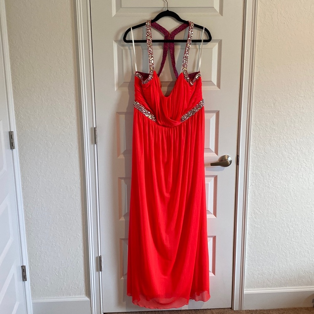 Formal gown altered so that the gemstones don’t irritate your skin